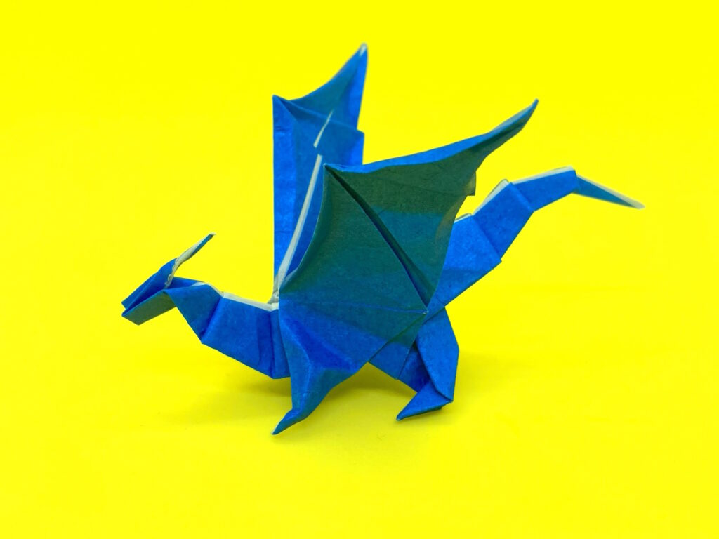かっこいい折り紙　ドラゴン（どらごん）の簡単な作り方9-2